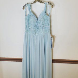 off shoulder embroidered dress